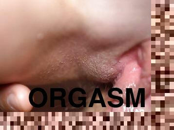 klit, orgasme, fisse-pussy, amatør, teenager, ansigtssidning