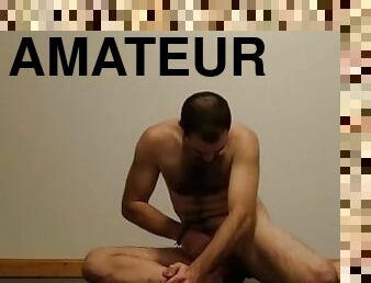 amateur, gay, solo, flexible, séance-dentraînement