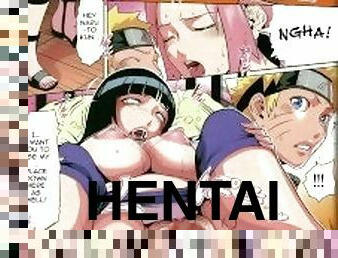 NARUTO - TRY THREESOME WITH SAKURA AND HINATA