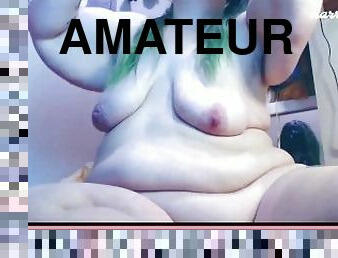 cul, gros-nichons, grosse, amateur, maman, belle-femme-ronde, joufflue, webcam, solo, fumer