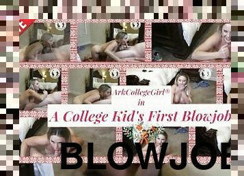 A College Guy Get His First Blowjob Ever a Christmas Wish Cum True