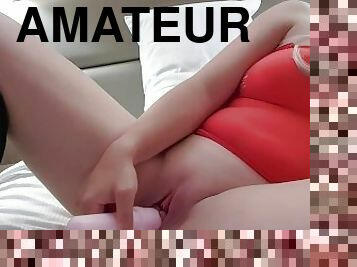 masturbācija-masturbation, vāverīte, amatieris, skaistules, angļu, ciešs, maksts, solo, mitra