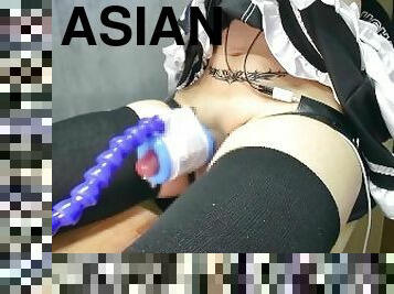 asia, mastubasi, mainan, bdsm-seks-kasar-dan-agresif, sperma, mesin, bondage-seks-dengan-mengikat-tubuh