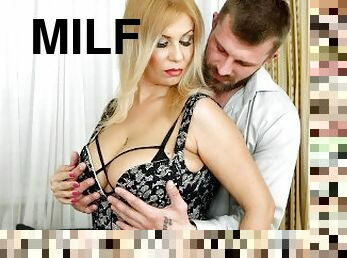 cul, gros-nichons, énorme, énorme-bite, milf, hardcore, ejaculation, blonde, naturel, bite