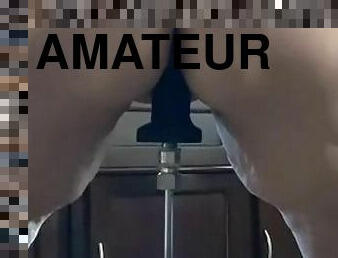 masturbation, amateur, milf, jouet, belle-femme-ronde, machines, solo, dure