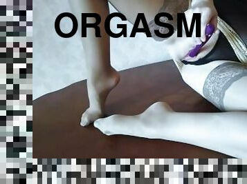 masturbation, orgasme, chatte-pussy, russe, amateur, babes, jouet, pieds, solo