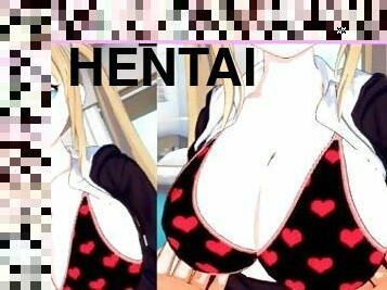 masaje, hentai, 3d