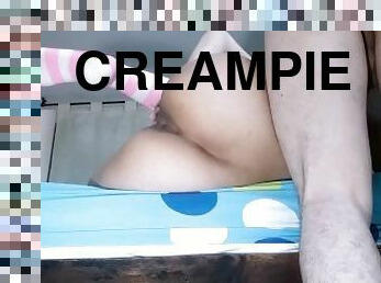 orgasm, fitta-pussy, rysk, skolflicka, brudar, creampie, flickvän, sprut, söt, liten