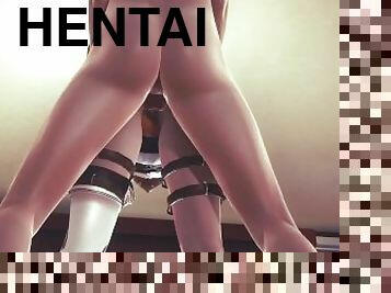 amatir, lesbian-lesbian, remaja, jepang, kompilasi, animasi, jenis-pornografi-animasi, 3d