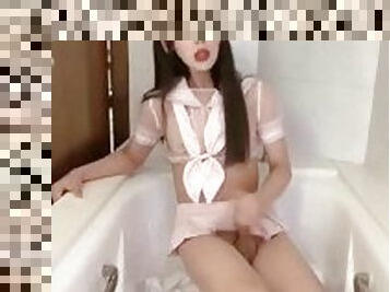 asiatisk, onani, shemale, amatør, tenåring, transeksuell, ladyboy, kåt