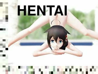 asiatique, public, amateur, babes, ados, japonais, anime, hentai, mignonne, 3d