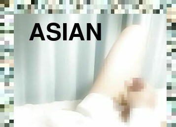 asiático, masturbação, gay