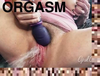 storatuttar, gigantisk, masturbation, bröstvårtor, orgasm, fitta-pussy, kvinnligt-sprut, knubbig, naturlig, piercad