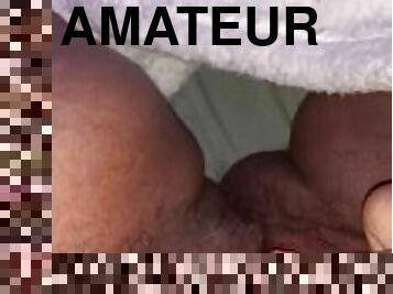 masturbation, amateur, branlette, joufflue, point-de-vue, solo, bite