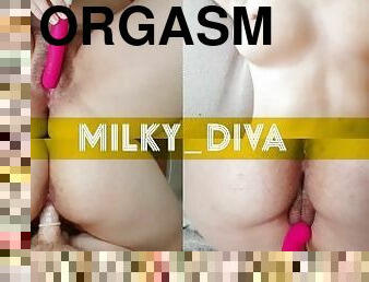 pantat, posisi-seks-doggy-style, orgasme, vagina-pussy, amatir, mainan, pijat, ketat, basah