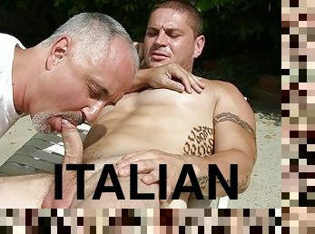 papa, levrette, chatte-pussy, fellation, gay, ejaculation, pute, italien, pappounet, musclé