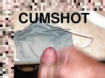 cumshot, facial, cum, kåt, maske