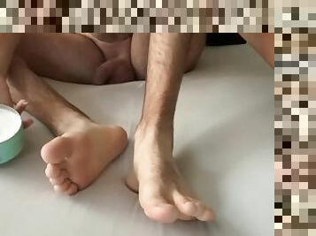 nudiste, amateur, énorme-bite, massage, pieds, point-de-vue, chambre-a-coucher, fétiche, solo, musclé