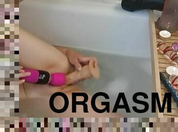 banhos, clitóris, grande, masturbação, orgasmo, cona-pussy, amador, babes, brinquedo, mãe