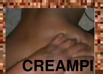 fitta-pussy, amatör, mörkhyad, gigantisk-kuk, creampie, första-gången, kuk