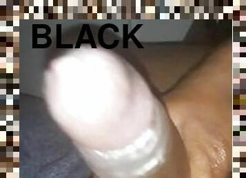 masturbation, amateur, ébène, énorme-bite, maison, black, point-de-vue, ejaculation, solo, boules