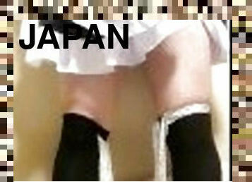 asiatique, femme-de-ménage, masturbation, ejaculation-sur-le-corps, japonais, branlette, ladyboy, ejaculation