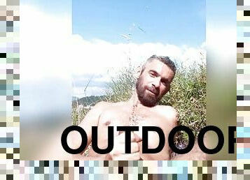 masturbation, en-plein-air, pisser, amateur, ejaculation-sur-le-corps, gay, secousses, solo