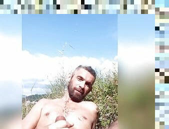 masturbation, en-plein-air, amateur, ejaculation-sur-le-corps, gay, secousses, solo