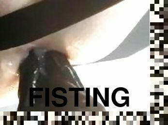 fisting, amatør, anal, moden, bøsse, dildo, fetish, latex, solo, røvhul