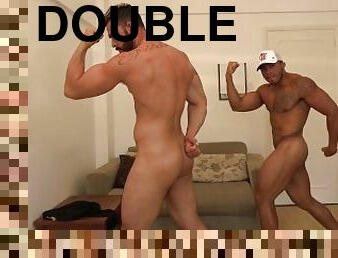 gay, couple, double, musclé