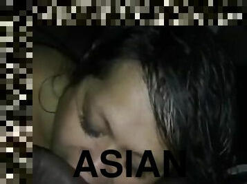 asiatique, amateur, mature, fellation, interracial, milf, point-de-vue, bite, sucer