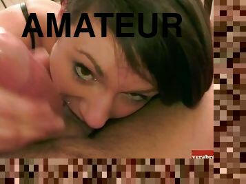 maigre, amateur, ejaculation-sur-le-corps, allemand, casting, première-fois, ejaculation, petite, brunette