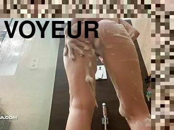 Lady Dimitrescu voyeur naked shower - giantess fetish - MIMI CICA
