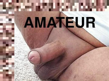 masturbation, amateur, ébène, énorme-bite, solo, bite