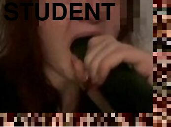 student, amatör, avsugning, bdsm, slav, ensam, grönsak