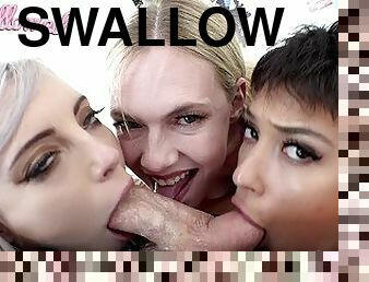 SWALLOWED Deepthroat with Jamie Jett, Brooklyn Gray, and Rebel Rhyder