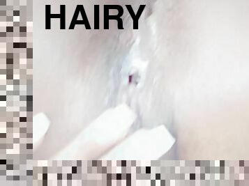 hårig, fitta-pussy, amatör, massage, creampie, slav, fingerknull, sprut, ensam, filipinsk