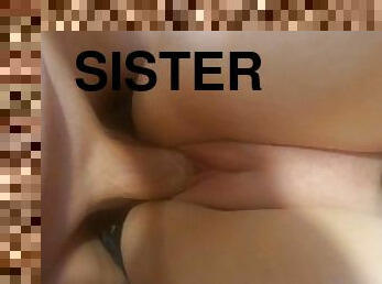 Step-Brother Loves to Fuck Sisters Tight Pink Pussy Until He Cums!!!????