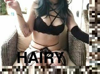goth girl gets horny while smoking