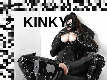 fingerknull, knullande, kinky, maskiner, fetisch, latex, stövlar, docka, maskiner-mask, gummi