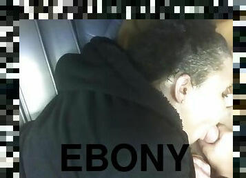 Sloppy Lightskin Ebony Slut Gives Fire Road Head