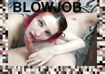 blowjob-seks-dengan-mengisap-penis, penis-besar, buatan-rumah, sperma, animasi, manis-sweet, manis, kecil-mungil, putih, penis