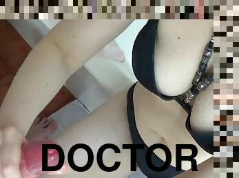 Vacation shower handjob from your favourite doctor