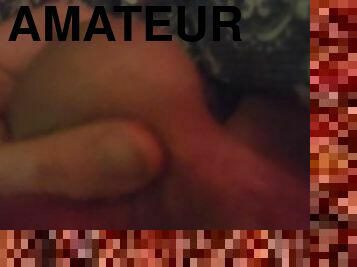 masturbation, amateur, énorme-bite, branlette, percé, solo, bite