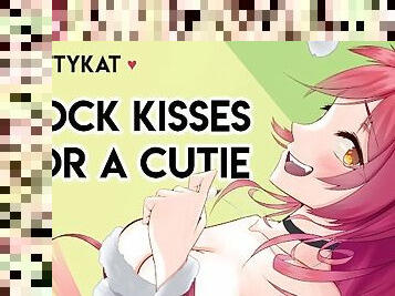 Gentle Femdom  Cock Kisses For a Cutie [Big step-sis + Virgin listener] [Lipstick kisses]