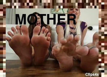 rob, stopala-feet, prljavo, majka