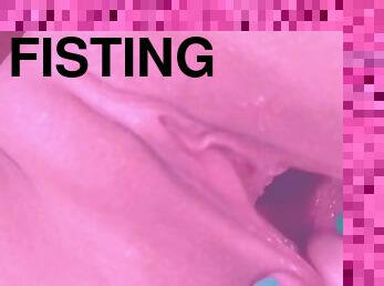 Close Up Pink Pussy Gape