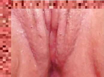 clitóris, masturbação, orgasmo, cona-pussy, amador, bbw, dedos, pov, molhado