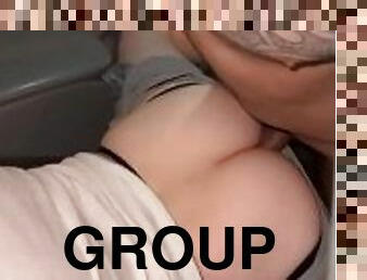 blandede-racer, bøsse, gruppesex-groupsex, bil, muskuløs, twink, dominans, tatovering, hårdhændet