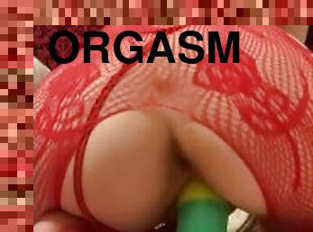 masturbation, orgasm, amatör, milf, leksak, underkläder, dildo, petit, ensam, brunett